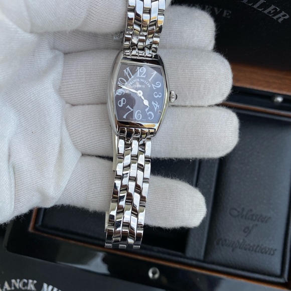 Athletic Franck Muller Curvex 2252 QZ Ladies Stainless Steel Quartz 22MM Watch - Picture 7 of 11